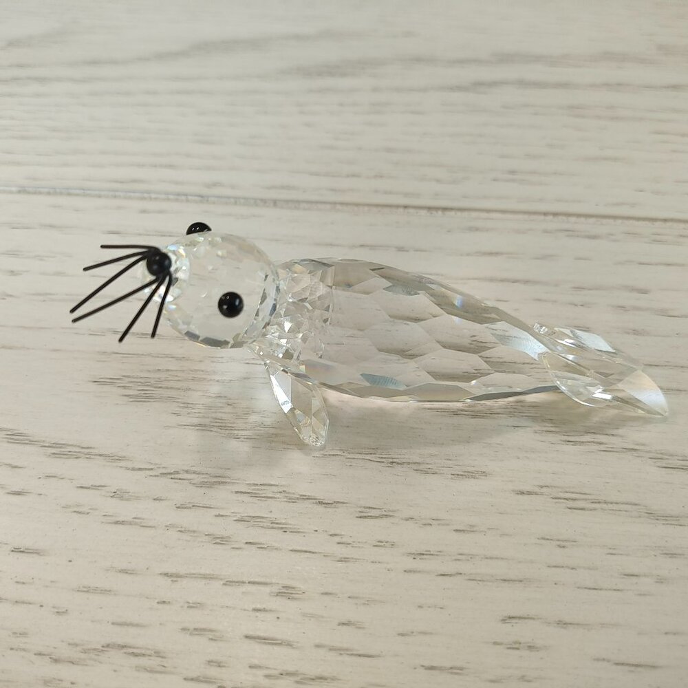 Swarovski Crystal Sea Lion / Seal Crystal Figurine See Description